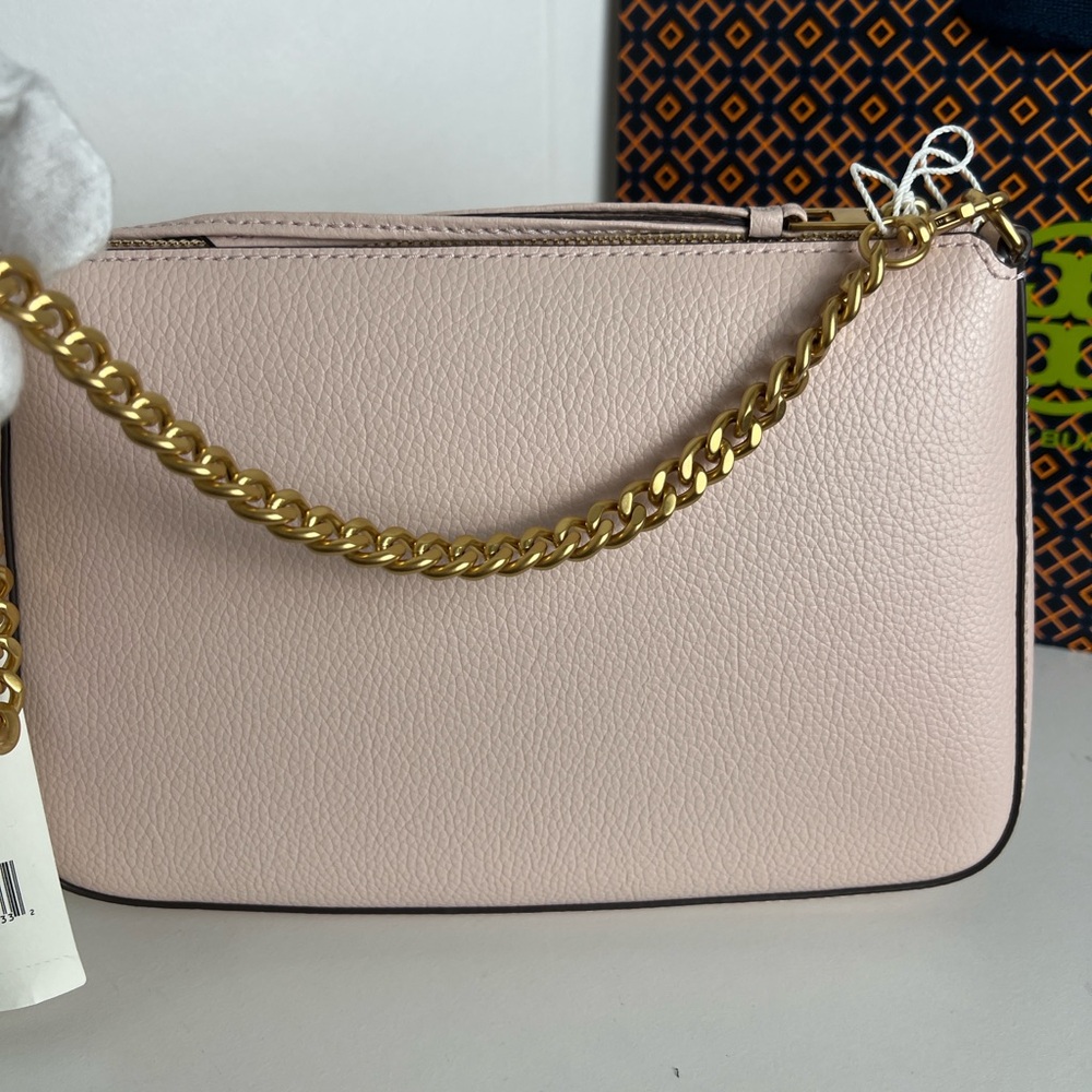 Tory Burch Blush Pink Shoulder Bag with Gold Chain - Picture 6 of 15